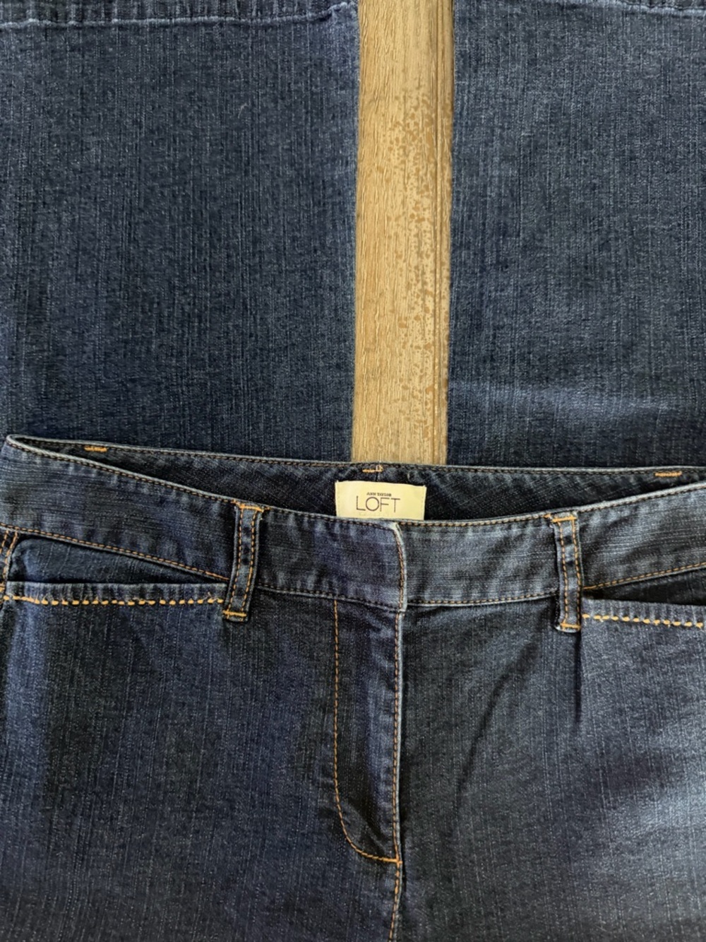LOFT Women's Dark Blue Bootcut Jeans - Picture 2 of 8
